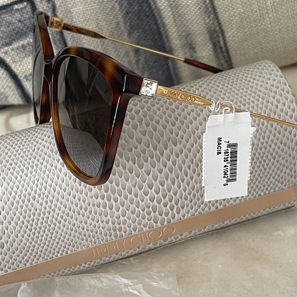 NWT⭐️JIMMY CHOO MACI/S SUNGLASSES W/CASE & CLOTH⭐️FULL-SET main image 10